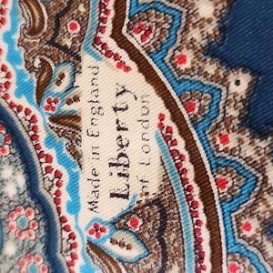 Liberty of London Blue and Brown Scarf